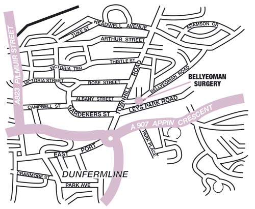 map of the surgery