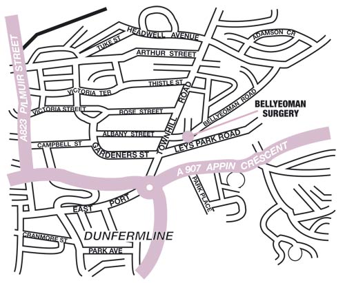 map of the surgery